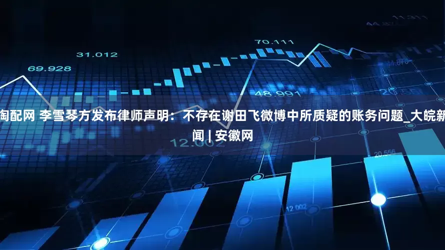 淘配网 李雪琴方发布律师声明：不存在谢田飞微博中所质疑的账务问题_大皖新闻 | 安徽网
